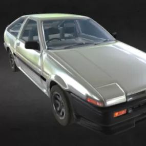 Corolla Ae86 Sedan Car 3d model