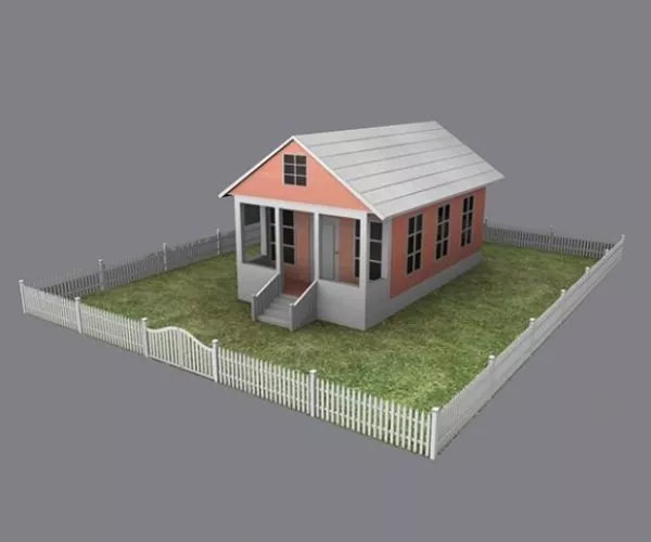 Peasant Cottage House 3d model