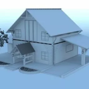 Country House Building 3d model