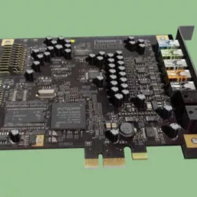 Creative Audio Card X-fi Titanium 3d model
