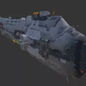 Sci-fi Crucero Vgr Spaceship 3d model