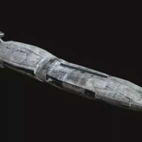 Sci-fi Crucero Pesado Spaceship 3d model