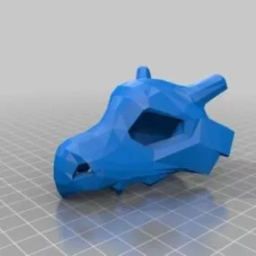 Cubone Hollow Skull Printable 3d model