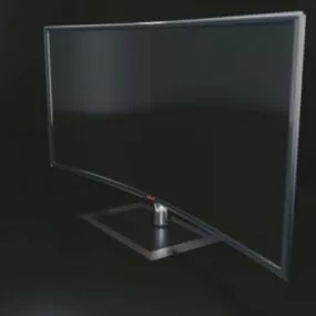 Curved Tv Monitor 3d model