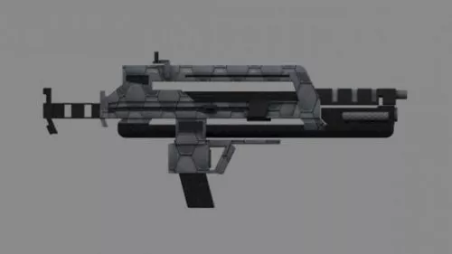 Custom Smg Gun 3d model Custom Smg Gun 3d model