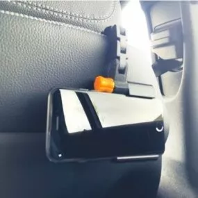 Printable Customizable Car Seat Phone Holder 3d model