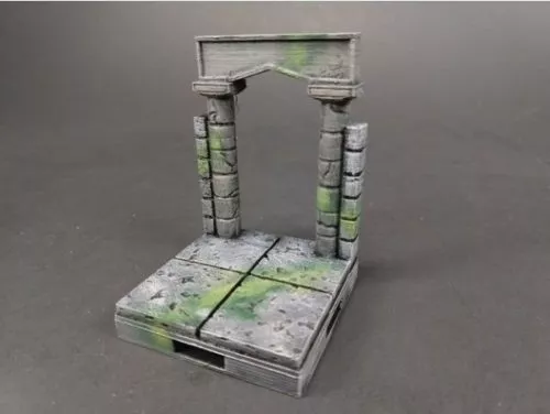 Cut Stone Archways Building 3d model Cut Stone Archways Building 3d model