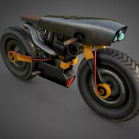 Car Cyberpunk Bike Concept Design 3d model