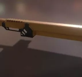 Cyberpunk Gun Weapon 3d model