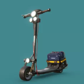 Cyberpunk Vehicle Scooter 3d model