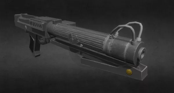 Air Rifle With Scope 3d model