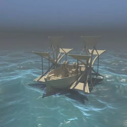 Old Row Boat 3d model