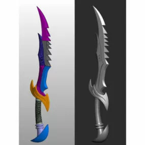 Daedric One Sword Printable 3d model