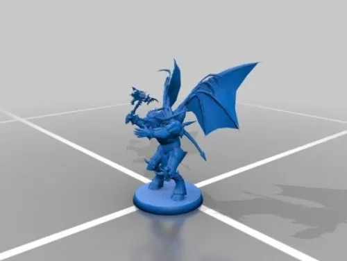 Game Character With Dragon Shape 3d model