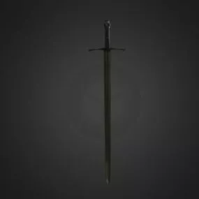 Damascus Sword Weapon 3d model