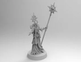 Dark Apostle Character Sculpture 3d model