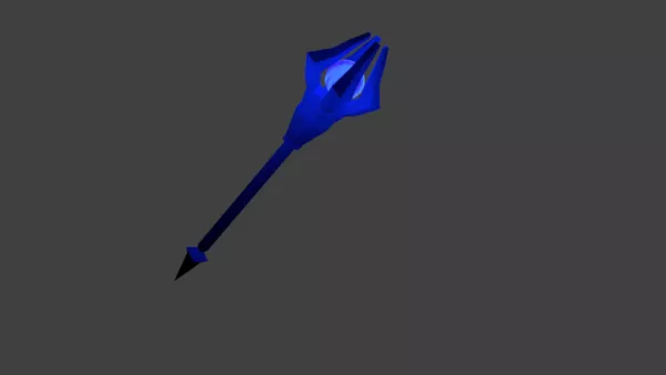 Game Sword With Carved Blade 3d model