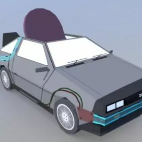 Sedan Car Delorean 3d model
