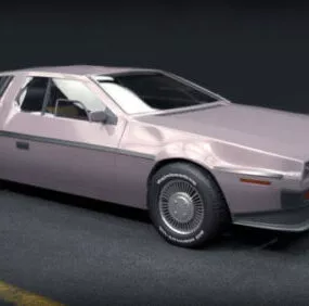 Delorean Dmc Car 3d model