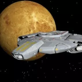 Defiant Spaceship 3d model