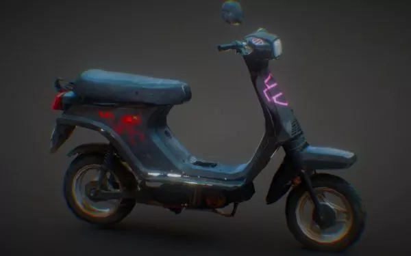 Old Vespa Scooter Free 3d Model - .Blend, .C4d, .Dae, .Fbx, .Max ...