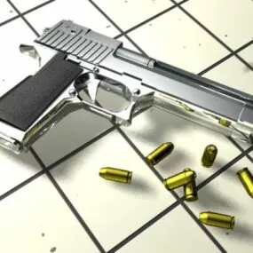 Desert Eagle Pistol Weapon 3d model