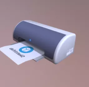 Laser Desk-jet Printer 3d model