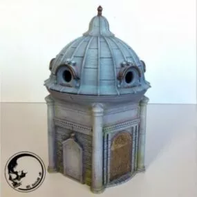 Dice Mausoleum Sculpture 3d model