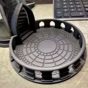 Dice Tower Tray Sculpt 3d model