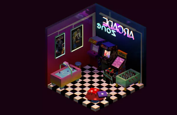 Gaming Room Design Game Style 3d model Gaming Room Design Game Style 3d model
