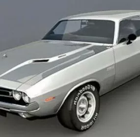 Dodge Challenger 1971 Vintage Car 3d model