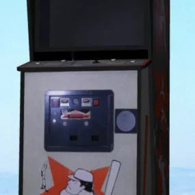 Double Play Arcade Machine 3d model