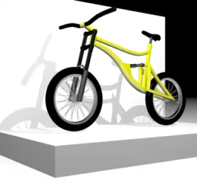 Downhill Full Suspension Bicycle 3d model
