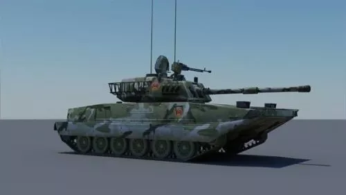 Futuristic Super Tank 3d model