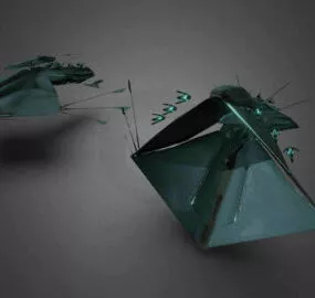 Aircraft Drifter Sci-fi Spaceship 3d model