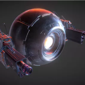 Futuristic Vehicle Drone 3d model