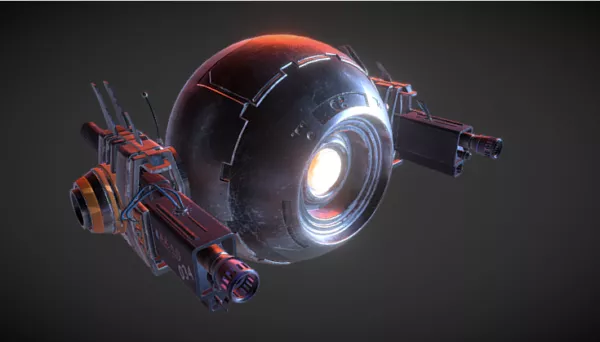 Futuristic Flyer Drone 3d model