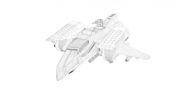 Spaceliner Big Spacecraft 3d model