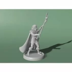 Druid In Action Character Sculpture 3d model