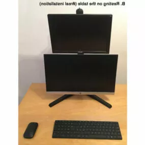 Duallcd Monitor Stand Printable 3d model