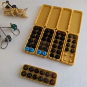 Printable Earbud Storage Box 3d model