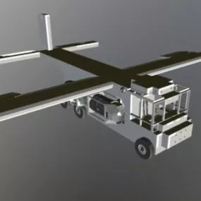 Car Jet Combine Concept 3d model