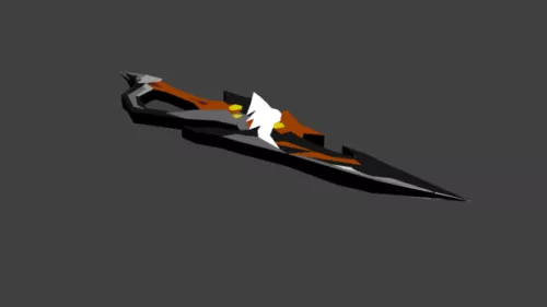 Elsword Sword Weapon 3d model Elsword Sword Weapon 3d model