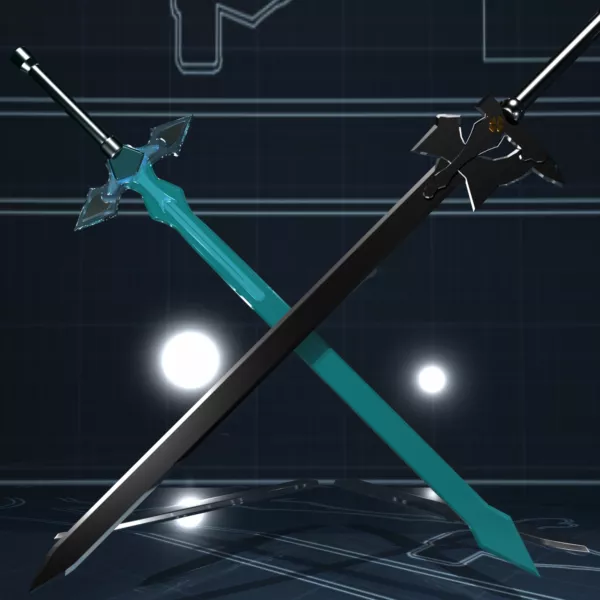 Fire Sword Gaming Weapon 3d model