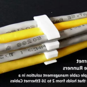 Printable Ethernet Cable Runners 3d model