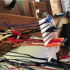 Printable Eurorack Patch Cable Holder 3d model