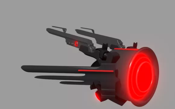 Security Drone Bot 3d model