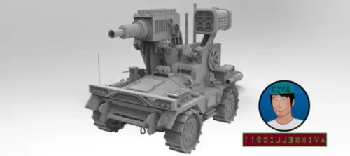 Modern Tank Concept 3d model