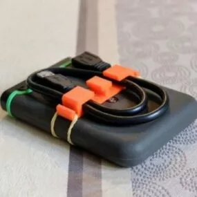 Printable External Hdd Cable Holder 3d model