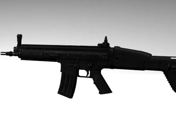 Futuristic Scifi Assault Rifle 3d model